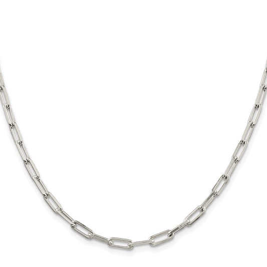 Sterling Silver Rhodium-plated 4.25mm Elongated Open Link ChainQFC54R