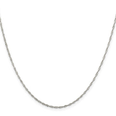 Sterling Silver 1.4mm Singapore Chain w/2in ext.QFC68