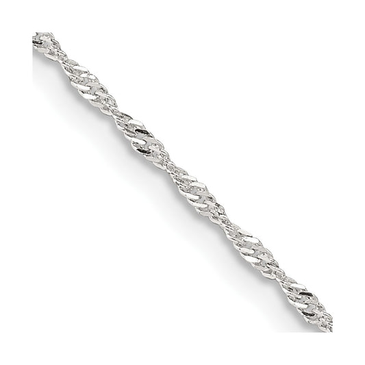 Sterling Silver 1.4mm Singapore ChainQFC68