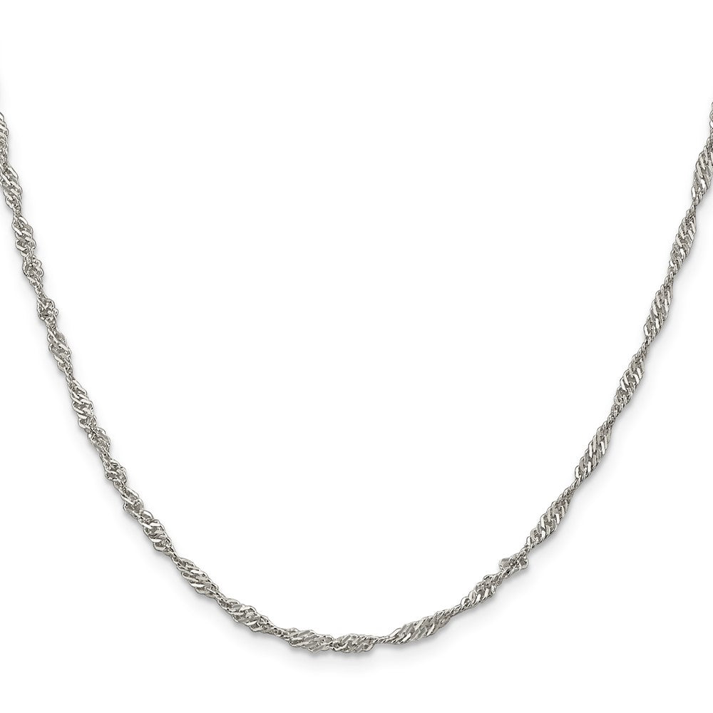 Sterling Silver 2.25mm Singapore ChainQFC69