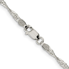 Sterling Silver 2.25mm Singapore ChainQFC69