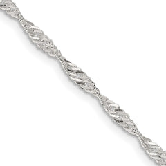 Sterling Silver 2.25mm Singapore ChainQFC69