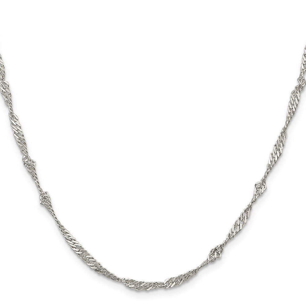 Sterling Silver 3mm Singapore ChainQFC70