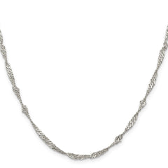 Sterling Silver 3mm Singapore ChainQFC70