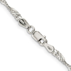 Sterling Silver 3mm Singapore ChainQFC70