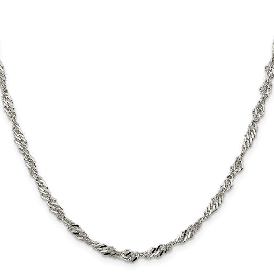 Sterling Silver 3.5mm Singapore ChainQFC71