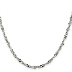 Sterling Silver 3.5mm Singapore ChainQFC71