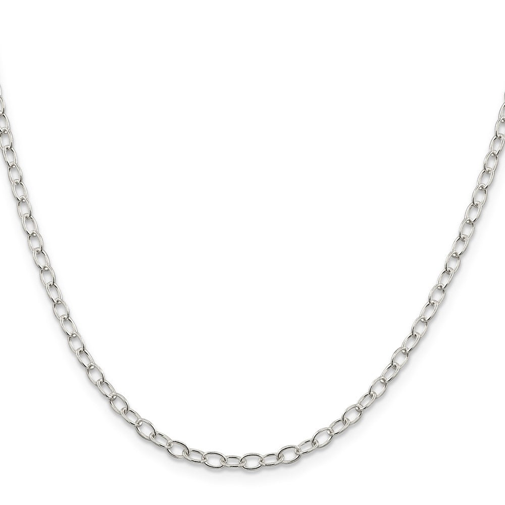 Sterling Silver 3.4mm Oval Cable ChainQFC72