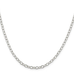 Sterling Silver 3.4mm Oval Cable ChainQFC72