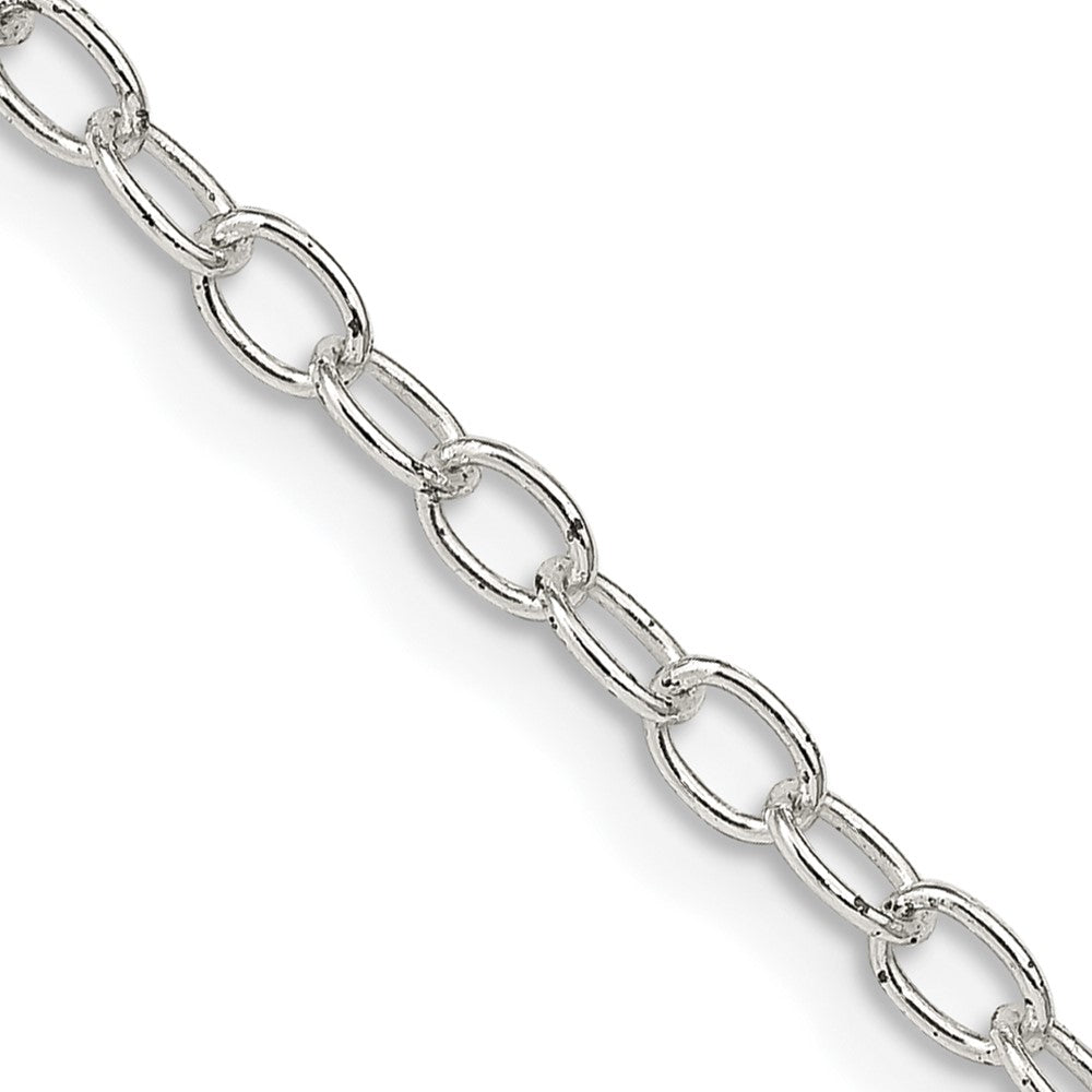 Sterling Silver 3.4mm Oval Cable ChainQFC72