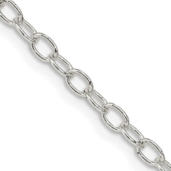Sterling Silver 3.4mm Oval Cable ChainQFC72