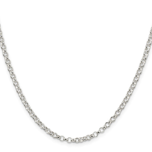 Sterling Silver 3.5mm Rolo ChainQFC74