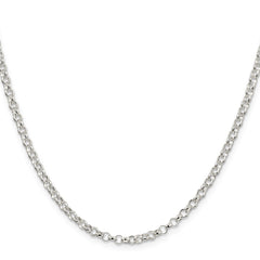 Sterling Silver 3.5mm Rolo ChainQFC74