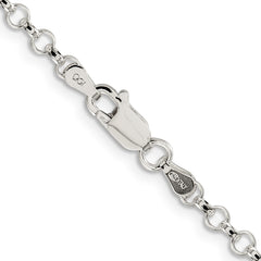 Sterling Silver 3.5mm Rolo ChainQFC74