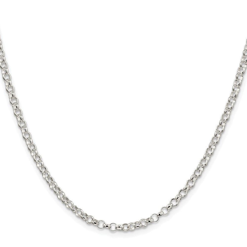 Sterling Silver Rhodium-plated 3.5mm Rolo ChainQFC74R
