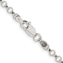 Sterling Silver Rhodium-plated 3.5mm Rolo ChainQFC74R