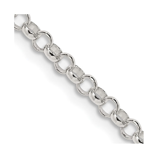 Sterling Silver 3.5mm Rolo ChainQFC74