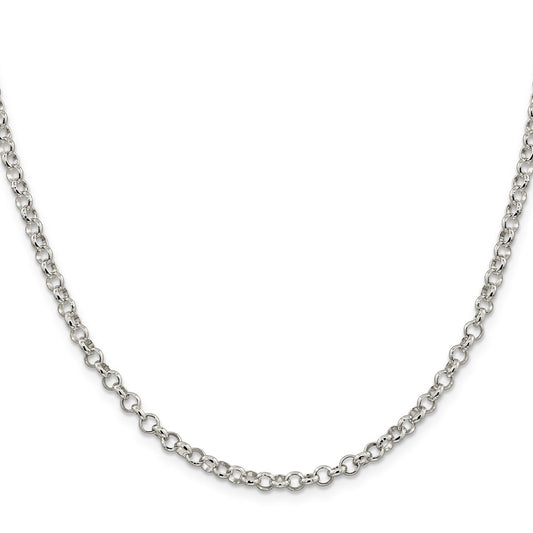 Sterling Silver 4mm Rolo ChainQFC75