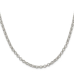 Sterling Silver 4mm Rolo ChainQFC75