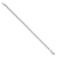 Sterling Silver 4.75mm Rolo Bracelet QFC76-8