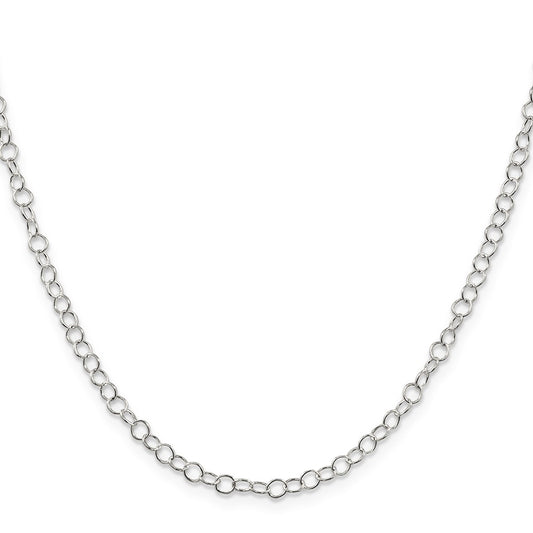 Sterling Silver 3.5mm Fancy Cable ChainQFC82
