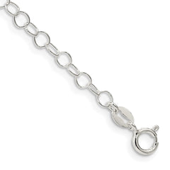 Sterling Silver 3.5mm Fancy Cable Chain QFC82-8
