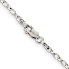 Sterling Silver 2.5mm Oval Fancy Rolo ChainQFC85