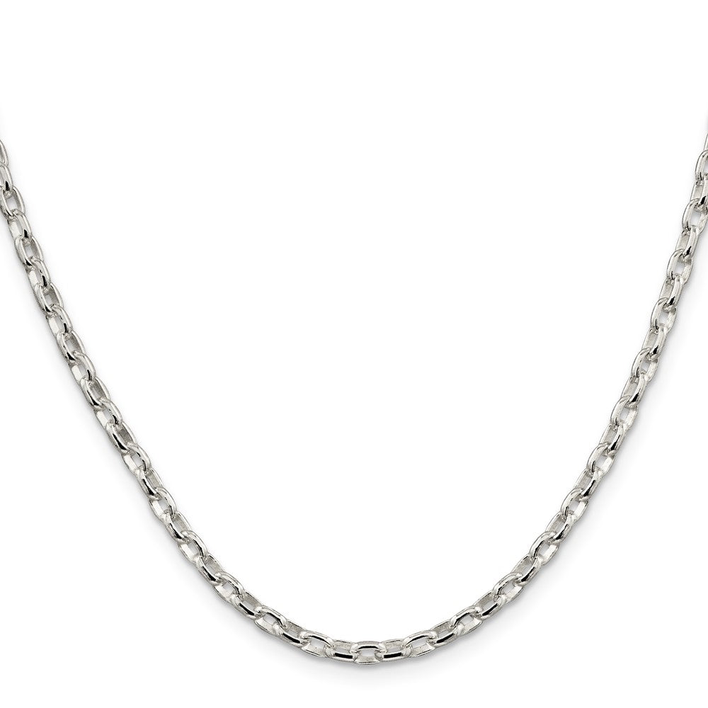 Sterling Silver 3.2mm Oval Fancy Rolo ChainQFC86