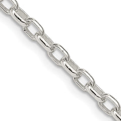 Sterling Silver 3.2mm Oval Fancy Rolo ChainQFC86