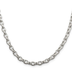 Sterling Silver 4.4mm Oval Fancy Rolo ChainQFC87