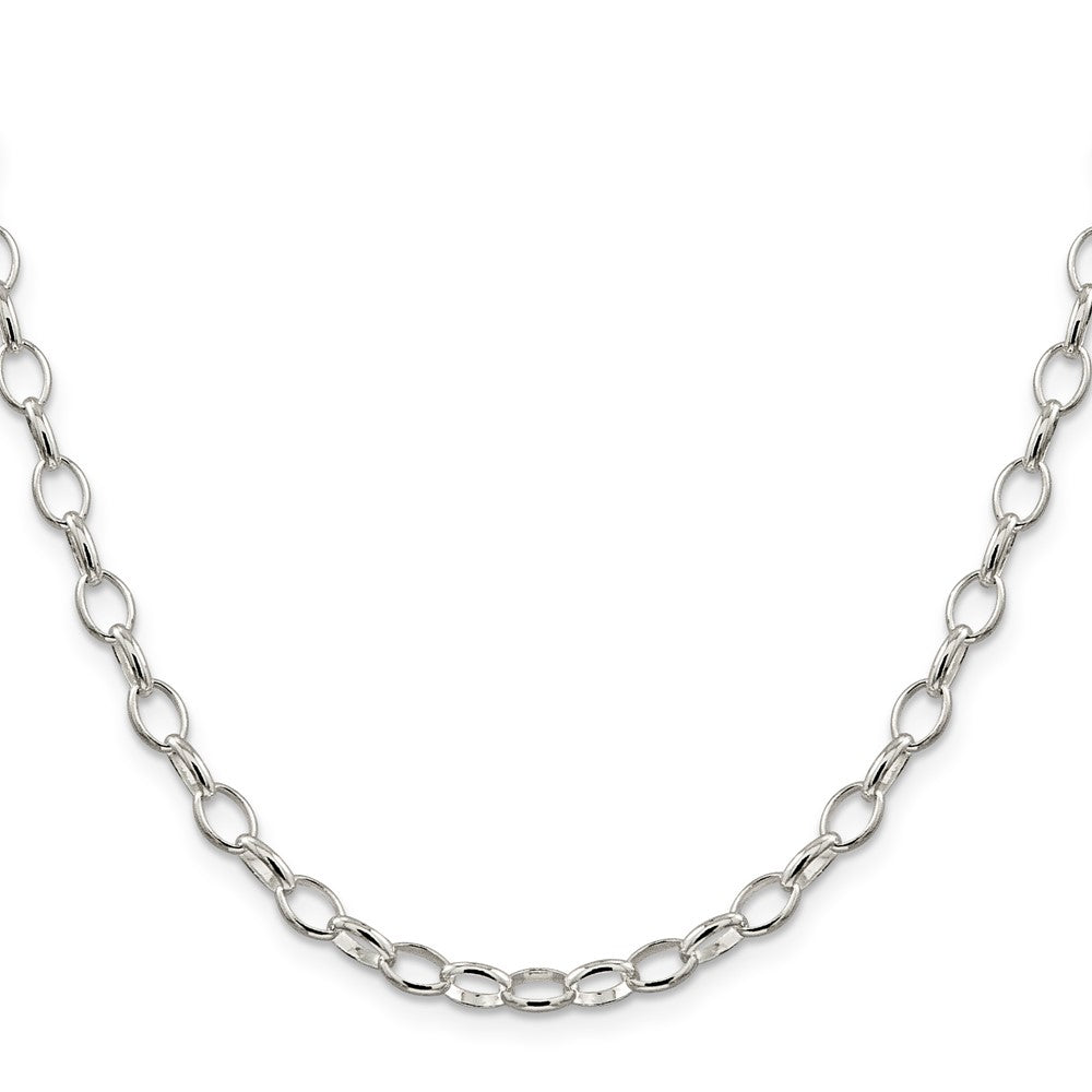 Sterling Silver 5mm Fancy Rolo ChainQFC88