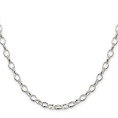 Sterling Silver 5mm Fancy Rolo ChainQFC88