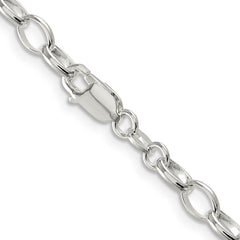 Sterling Silver 5mm Fancy Rolo ChainQFC88