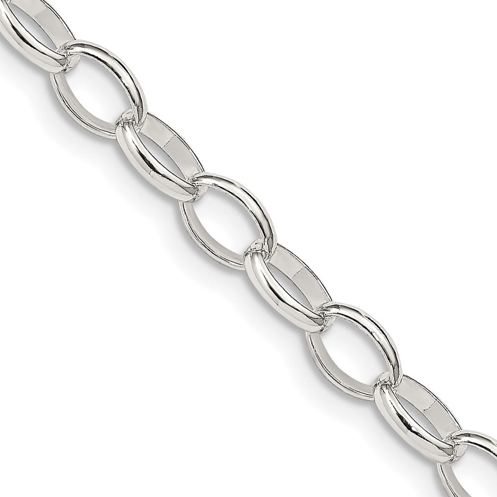 Sterling Silver 5mm Fancy Rolo ChainQFC88