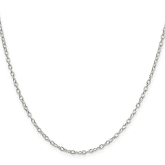 Sterling Silver 2.25mm Oval Cable ChainQFC93