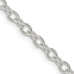 Sterling Silver 3.75mm Oval Cable ChainQFC94