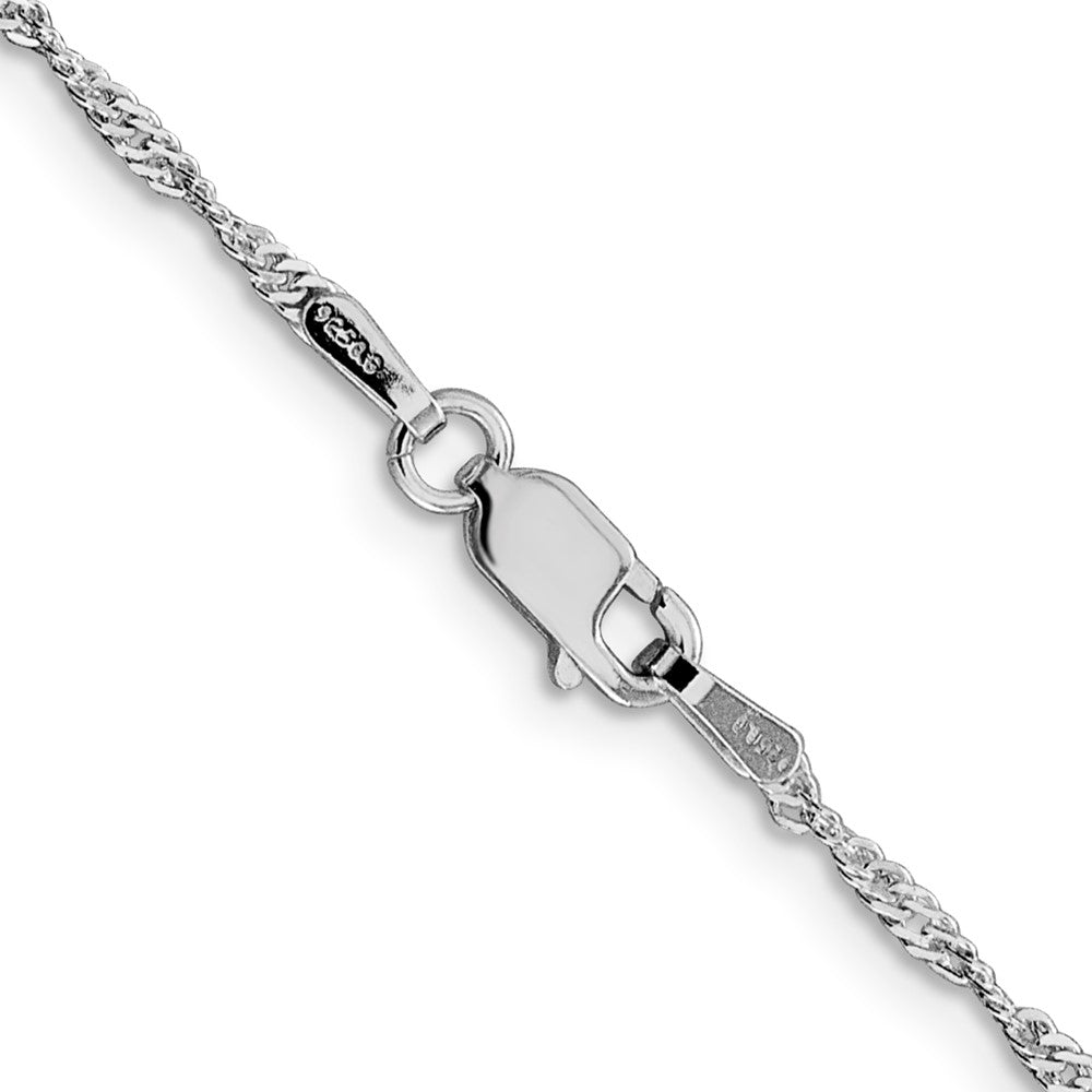 Sterling Silver Rhodium-plated 1.75mm Singapore ChainQFC98R