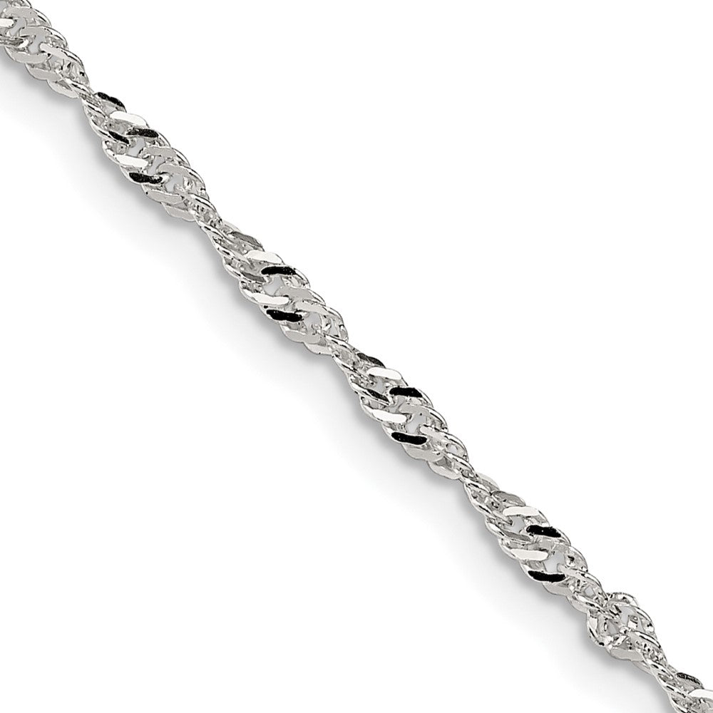 Sterling Silver 2mm Singapore ChainQFC99