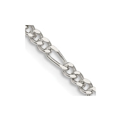 Sterling Silver 2.5mm Figaro ChainQFG070