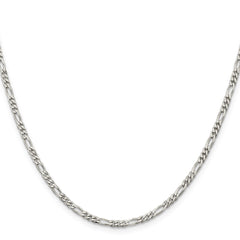 Sterling Silver 2.85mm Figaro ChainQFG080