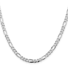 Sterling Silver Rhodium-plated 4.5mm Figaro ChainQFG120R