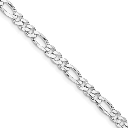 Sterling Silver Rhodium-plated 4.5mm Figaro ChainQFG120R