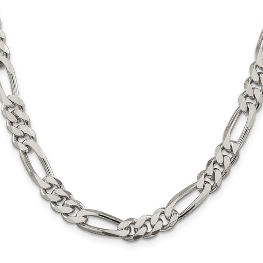 Sterling Silver 8mm Figaro ChainQFG220