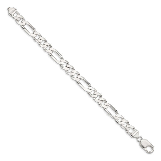 Sterling Silver 9mm Figaro Chain QFG250-8
