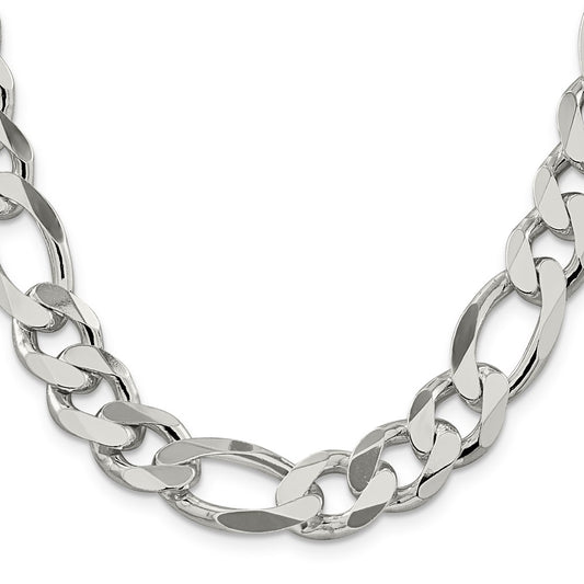 Sterling Silver 13.5mm Figaro ChainQFG350