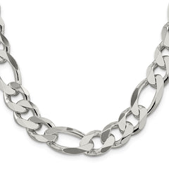 Sterling Silver 13.5mm Figaro ChainQFG350