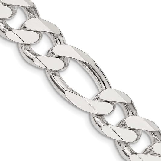 Sterling Silver 13.5mm Figaro ChainQFG350