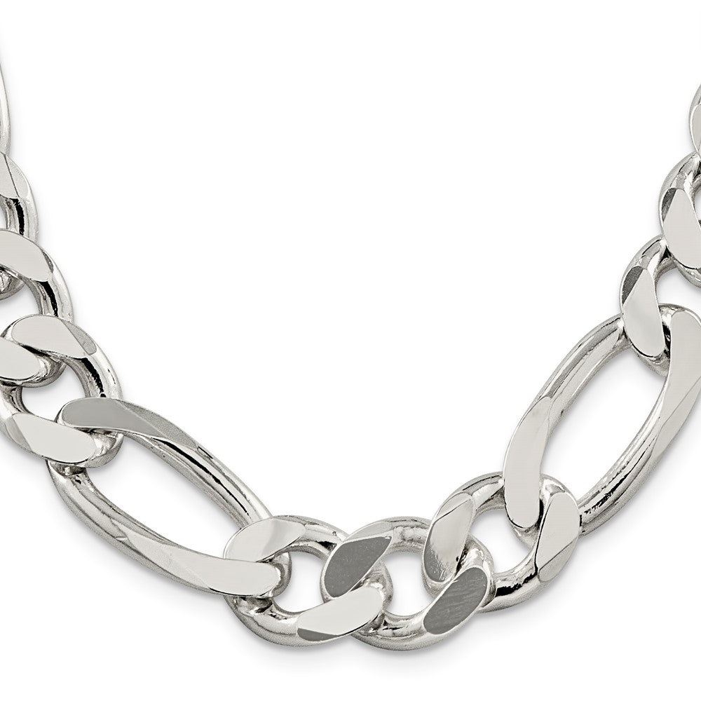 Sterling Silver 15mm Figaro ChainQFG400