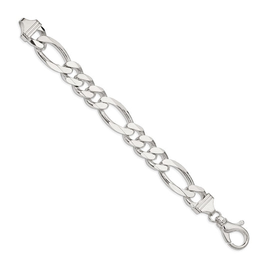 Sterling Silver 15mm Figaro Chain QFG400-8