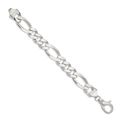 Sterling Silver 15mm Figaro Chain QFG400-8
